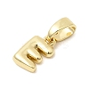 Brass Letter Charms KK-G554-22G-E-2