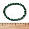 Synthetic Malachite Bead Stretch Bracelets X-BJEW-K212-A-031-3