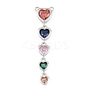 Brass Micro Pave Cubic Zirconia Pendants KK-K418-03A-P-1