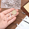 40 Sets Zinc Alloy with Resin Cord Ends FIND-CA0010-66P-3