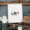 1Pc PET Hollow Out Drawing Painting Stencils DIY-MA0005-76B-2