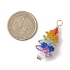 Chakra Theme Acrylic Pendants PALLOY-JF03055-2