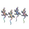 Rainbow Color Alloy Big Pendant Rhinestone Settings PALLOY-N163-169-NR-1