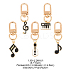 5Pcs Alloy Enamel Pendant Decorations HJEW-FS00035-02-3