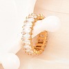 304 Stainless Steel Micro Pave Cubic Zirconia Finger Rings RJEW-D336-11G-3