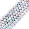 Ombre Effect Dyed Glass Beads Strands GLAA-C023-02-C24-1