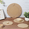 Medium Density Fiberboard (MDF) Portable Clay Wedging Board with Built AJEW-WH0270-255-5