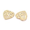 304 Stainless Steel Hollow Flower Heart Pendants STAS-T067-40G-2