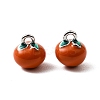 Brass Enamel Charms KK-K351-60D-P-1
