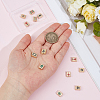 13Pcs 13 Styles Mahjong Alloy Enanel Beads FIND-DR0002-11-3