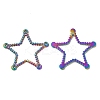 Ion Plating(IP) 304 Stainless Steel Linking Ring Rhinestone Settings STAS-A070-05MC-1