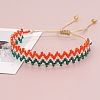 Friendship Wavy Loom Pattern MIYUKI Seed Beads Bracelets for Women BJEW-C011-27-3