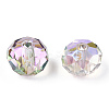 Transparent Electroplate Glass Beads GLAA-L046-02A-3