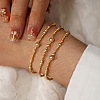 3Pcs CCB Plastic Beads Stretch Bracelets for Women ZW2963-4