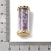 Glass Tube with Natural Amethyst Chip Beads Inside Pendants FIND-B054-01G-02-3