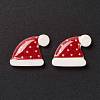 Christmas Themed Opaque Resin Cabochons LS-CRES-P022-08-3