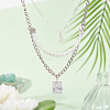 18Pcs 3 Colors Ion Plating(IP) 304 Stainless Steel Bigs Pendants STAS-DC0014-07-4