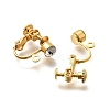 Brass Clip-on Earring Settings STAS-F311-12G-2