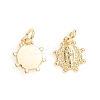 Brass Pendants ZIRC-E164-33G-2