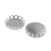 Non-Tarnish 316 Surgical Stainless Steel Cabochon Tray Settings STAS-I187-01I-P-3