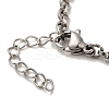 304 Stainless Steel Cable Chain Bracelets BJEW-C079-02P-3