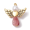 Resin Imitation Pearl Pendants PALLOY-JF02565-06-1