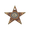 Geometric Alloy Sheet Printed Pendant Earrings Accessories PALLOY-E139-01G-02-1