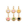 Brass Enamel Charms X-KK-S356-671G-NF-1