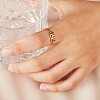 Number Pendant Necklace & Open Cuff Ring JX203A-6