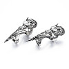 Wolf Armour Alloy Full Finger Ring RJEW-T009-23AS-1