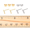 16Pcs 2 Colors 201 Stainless Steel Stud Earring Findings with Hole EJEW-FS0001-19-5