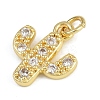 Brass Micro Pave Cubic Zirconia Pendants KK-Z123-15G-2