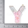 Resin Pendants RESI-B029-01P-Y-3
