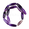 Natural Striped Agate/Banded Agate Beads Strands G-S280-10B-3