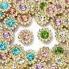 50Pcs 5 Colors Flower Sew on Rhinestone RGLA-YW0002-02-2