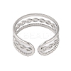 Non-Tarnish 304 Stainless Steel Open Cuff Ring STAS-S125-10P-2