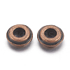 Tibetan Style Alloy Spacer Beads TIBEB-S039-025R-RS-2