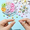 196Pcs 7 Colors Acrylic Bicolor Heart Beads OACR-CJ0001-60-4