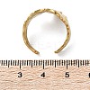 Ion Plating(IP) 304 Stainless Steel Wide Flower Open Cuff Ring for Women X-RJEW-G275-05G-4