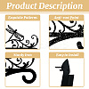 Iron Hanging Plant Hanger Bracket HJEW-WH0095-013-8