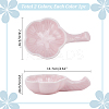 2Pcs 2 Colors Ceramic Brush Holder DIY-PH0023-06-2