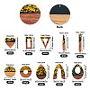 20Pcs 10 Styles Resin & White Wood Pendants RESI-TA0002-67B-3