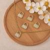 5Pcs Brass Micro Pave Clear Cubic Zirconia Pendants KK-SZ0004-99-5