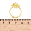 Brass Micro Pave Cubic Zirconia Adjustable Ring Components KK-CBAC351-02G-3