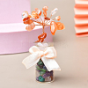 Natural Red Aventurine Chips Tree of Life Decorations DJEW-PW0013-19I-1