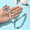 2Pcs 2 Styles Ocean Theme Synthetic Turquoise Pendant Decorations HJEW-SC0002-28A-4