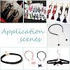 72Pcs 12 Style Iron Ribbon Ends IFIN-PH0001-87-7