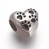 Retro 316 Surgical Stainless Steel European Style Beads OPDL-L013-07AS-2