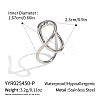 Hollow 304 Stainless Steel Finger Rings for Women KP9644-2-2