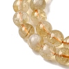 Heated Natural Citrine Beads Strands LS-G-D323-A01-6mm-B-4